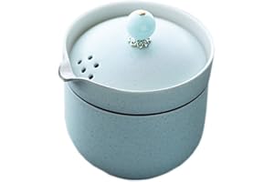 Sizikato Tea for One Teapot and Cup Set, Mini Portable Tea Set for Office, Outdoor, Picnic, Travel.