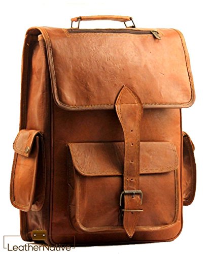Handmade Genuine Leather Backpack Laptop Bag for Men Women Gift for him her Saddlebags Pre Valentines Day Special Sale!