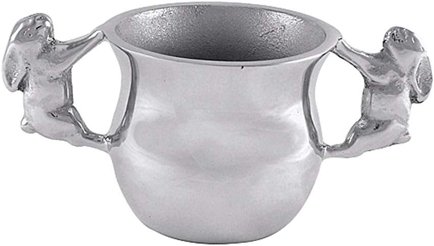 Mariposa Two-Handle Bunny Cup, Silver