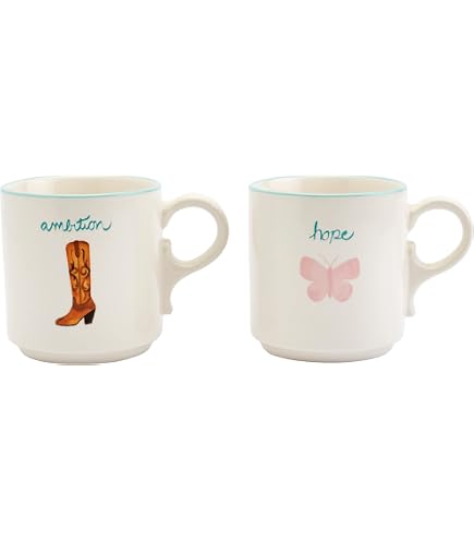 Amazon.com | 222 Fifth Eliza Teal Fine Porcelain Mug | 1 Piece: Coffee Cups  & Mugs