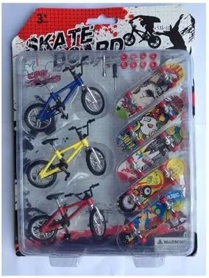 Mini Finger Sports Skateboards with Endoluminal Metallic Stents/educational Finger Toy 3 Bicycles 5 Skateboards by LF STAR