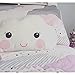 Simonshop Cute Smile Clouds Pillow Cotton Cloth Eyes Smiley Kids Plush Pillow Cushion (Style A-White)