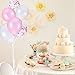 30 Pieces 12 Inches Pink Confetti Balloons Latex Balloons for Girl Baby Shower Wedding Birthday Party Decoration