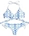 MOOSKINI Womens Push-up Bikini Set Two Piece Halter Swimsuit