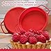 BAKE BOSS Pie Pan - 9 inch Pie Dish - Silicone Pie Plate - Easy To Release Quiche & Tart Pans