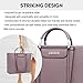 Laptop Bag for Women,15.6 Inch Laptop Bag with Chic Dual Metal Top-handle,Business School Work Briefcase Two Carry Ways