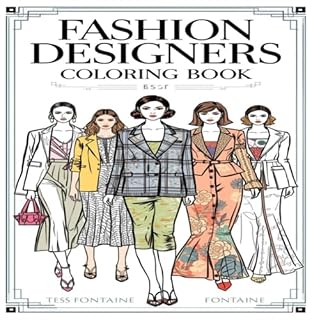 Livro Fashion Designers Coloring Book