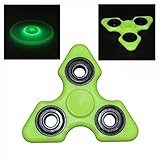 Sugoiti Luminous Fidget Spinner ABS Hand Spinner EDC Focus Toys Non-3D printed Novelty Toy for Kids & Adults Stress Reducer Relieves ADHD and Boredom Ceramic Cube Bearing Square