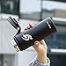 Vacuum Insulated Water Bottle Double Wall Stainless Steel Wide Mouth Sport Flask with BPA Free Lid (21oz)