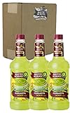 Master of Mixes Margarita Drink Mix, Ready To Use, 1 Liter Bottle (33.8 Fl Oz), Pack of 3