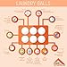 Wool Dryer Balls, Set of 6 Organic Laundry Balls for Dryer, White, by InsideSmarts