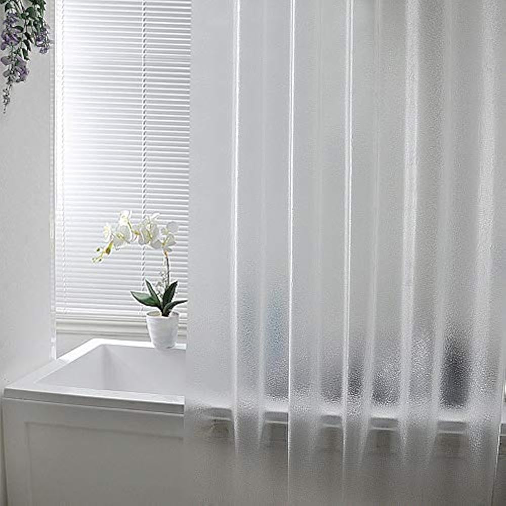 Frosted Shower Curtain Liners Liner, Eva Extra Long 72x78 Inch With 3