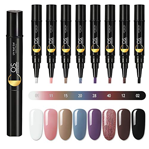 Gelongle No Base and Top Coat Needed One Step Nail Gel Kit 8 colors 3 In 1 Step Nail Gel Painting Varnish Pen Quick Curing with LED or UV Nail Dryer Gelongle No Base and Top Coat Needed One Step Nail Gel Kit 8 colors 3 In 1 Step Nail Gel Painting Varnish Pen Quick Curing with LED or UV Nail Dryer