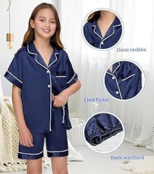 ALHAVONE Kids Girl Pajama Set with Headband