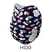 ALVABABY Cloth One Size Reuseable Washable Pocket Cloth Diaper Nappy + 2 Inserts H030