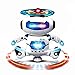 DeXop Kids Electronic Robot Dancing Robot Smart Space Robot Astronaut Music Light Toy (Blue)