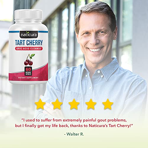 Naticura Tart Cherry Uric Acid Cleanse with Turmeric, Celery Seed