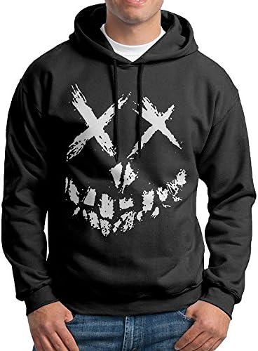 HYD Custom Squad Smile Men's Long Sleeve Hoodie M Black