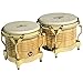 LP Matador M201-AW Wood Bongos (Natural, Gold)
