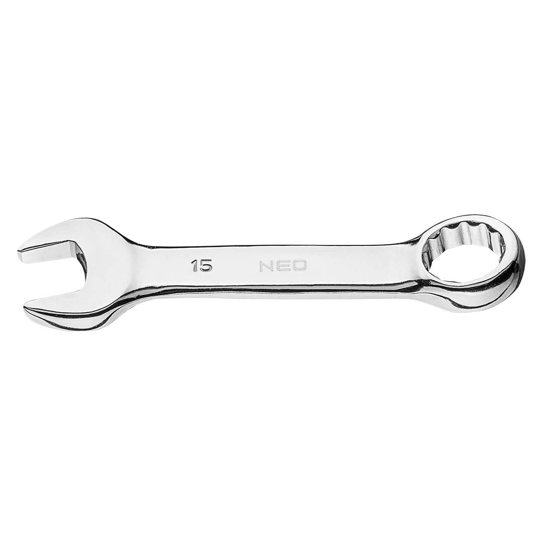 NEO Professional Combination Stubby Spanner Wrench 15 mm (Neo 09-767)