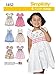 Simplicity 1452 Easy to Sew Girl's Dress Sewing Patterns, Sizes 3-8