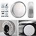 VIEFIN Set of 4 Wheel Tire Covers for RV, Trailer, Truck, Camper, Motorhome, Van, Auto Car, Aluminum Film, Waterproof Sun Rain Snow Tire Protectors(Aluminum-Silver,Fit 27