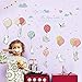 Shybuy Kids Cartoon Animal Theme Wall Decal Colorful Ballon Rabbit Decorative Sticker for Children Bedroom, Nursery, Playroom Mural (Multicolor, 50cm x 70 cm)