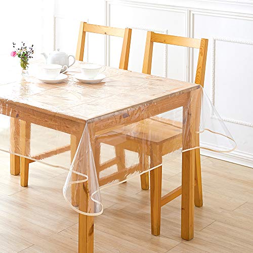 アイメディア(Aimedia) 透明 テーブルクロス 120×180cm PVC製 テーブルマット デスクマット マット テーブルカバー ビニールマット テーブル保護カバー ビニールカバー 汚れ防止商品画像