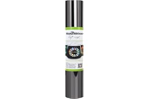 TECKWRAP Chrome Space Gray Adhesive Craft Vinyl Roll 1ftx5ft