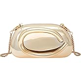 COOLOYA Women's Mini Acrylic Crossbody Bags Metal Handle Handbags Small Clutch Purse Evening Shoulder Bag With Chain