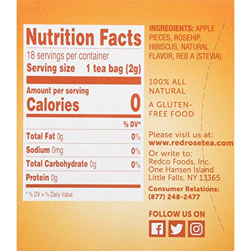 Red Rose Teas Sweet Temptations Tea, 6 Boxes of 18 (108 Tea Bags