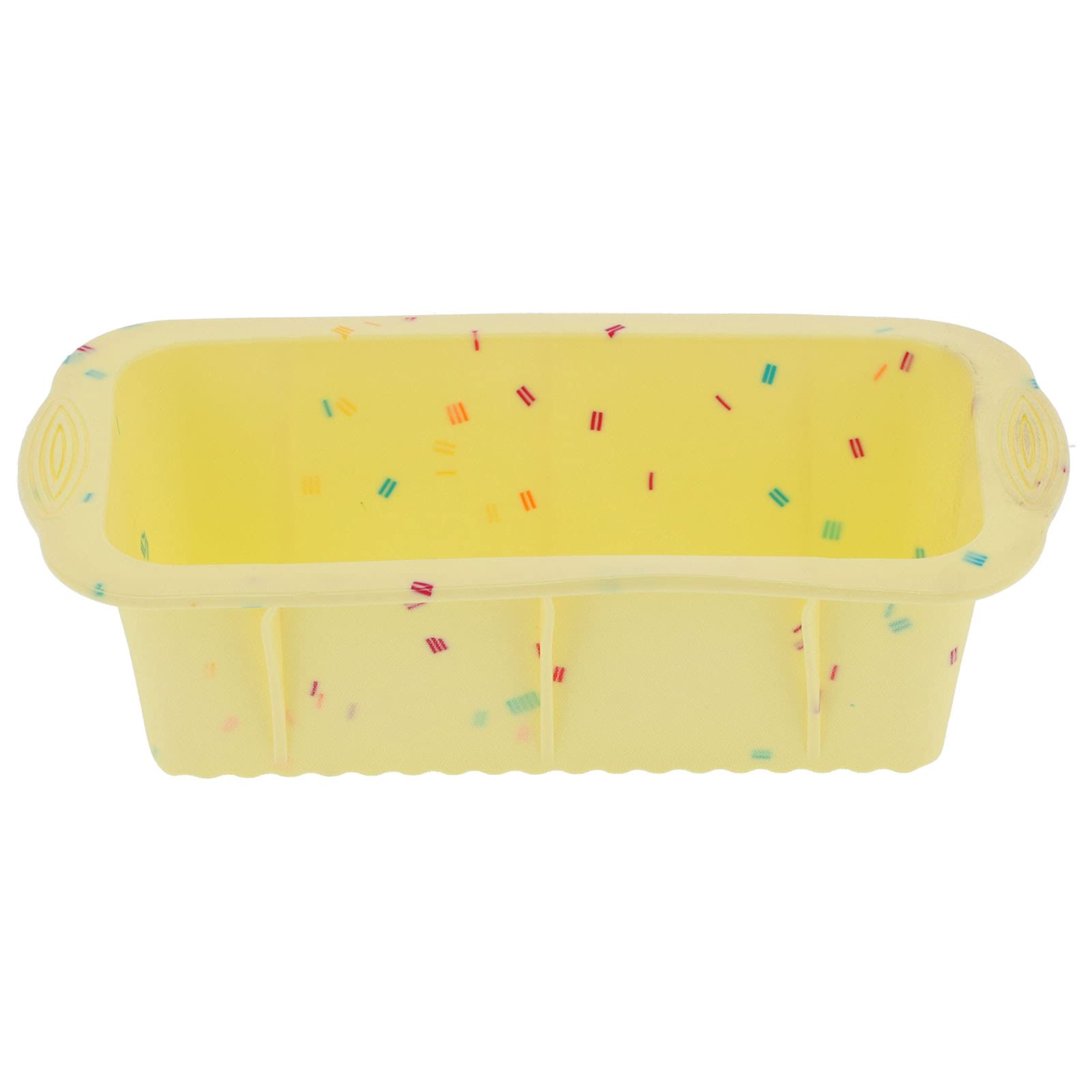 Bread Pan Mould Silicone DIY Loaf Pan Non Stick Bread Pan Cake Mold Bread Pan Baking Tool Bread Pan Rectangular Bread Pan(Yellow)