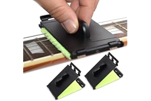 MAXCHEER Guitar String Cleaner Scrubber, Fingerboard Cleaning Cloth, Guitar Fretboard Cleaner Wiper, Cleaning Maintenance Care Kit for Guitar/Bass/Mandolin/Ukulele（2 Pack）