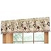 Collections Etc Country Heart Checkered Rod Pocket Window Valance, 71