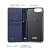 ZOVER iPhone 8 Plus case iPhone 7 Plus case Genuine Leather Case Wallet Cover with Kickstand Feature Card Slots & ID Holder and Magnetic Closure for iPhone 7 Plus iPhone 8 Plus Navy Blue