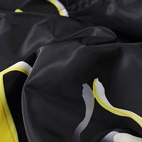 Mlide Mens Plus Size Trouser,3D Banana Graphic,Summer Swim Trunks Quick Dry Surfing Beach Shorts Pants (Small)
