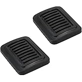 ANP PUAUTO Brake and Clutch Pedal Pad Rubber Covers Compatible with 82-93 Dodge Ram (2 Pcs)