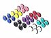 16pcs Cheater Fake Gauges Kit Faux Plugs Tapers Stud Earring 00g Look Assorted No Duplicate (8 Pairs)