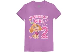 Skye 2nd Birthday Girl Shirt - Paw Patrol Girls' Fitted T-Shirt for Toddler Kids