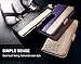 iPhone 7 Plus Case, iPhone 7 Plus Wallet Case, WWW [ Mirror Series] RFID-Resisting PU Leather Case Kickstand Flip Case with Card Slots and Mirror for Apple iPhone 7 Plus Gold