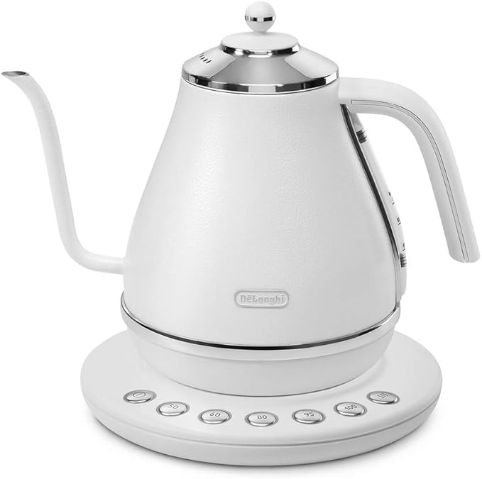 DeLonghi KBOE1230JW Electric Cafe Kettle with Temperature
