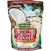 Let's Do! Coconut Flakes, Unsweetened, Organic, 198 Grams