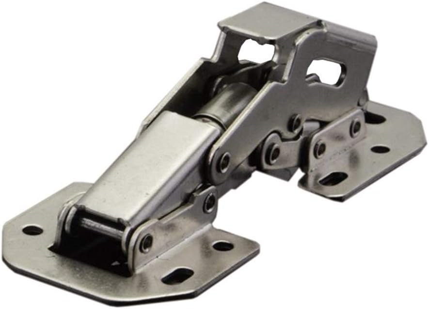 2Pcs 90 Degree Door Hinges Kitchen Cabinet Folding Hinge with Screws Soft Close Furniture Concealed Hinge for Inset Cupboard Wardrobe Doors - Image 4