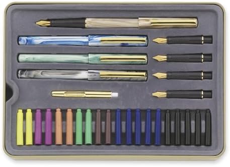 Staedtler Mars GmbH & Co. 899SM5 Calligraphy Pens Set,Interchangeable Nibs,5/ST,Assorted