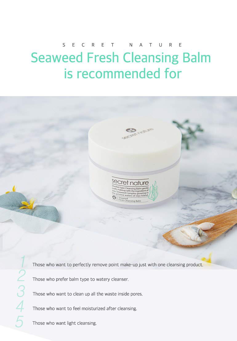 secret nature cleansing balm