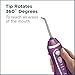 Waterpik Cordless Water Flosser Rechargeable Portable Oral irrigator for Travel & Home Cordless Advanced, Wp 565 Orchid (Purple)