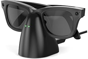 LUOKE Charger Compatible with RayBan Meta Smart Glasses, Portable Charging Dock for Wayfarer, Headliner, Skyler & Oakley HSTN with 59" USB-C Cable for Ray Ban Meta Gen 2 Accessories