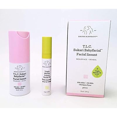 Drunk Elephant T.L.C. Sukari Babyfacial Mini + Virgin Marula Luxury Facial Oil