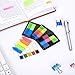 1200 Pieces Sticky Tabs, Page Maker Flags, Wellerly Page Marker Tabs Flags Sticky Notes Pop up Index Book Tape Strip Neon Adhesive Flag Assorted Colors, 15 Sets 5 Sizes