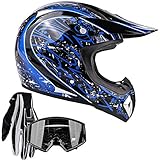 Typhoon Adult ATV MX Helmet Goggles Gloves Gear